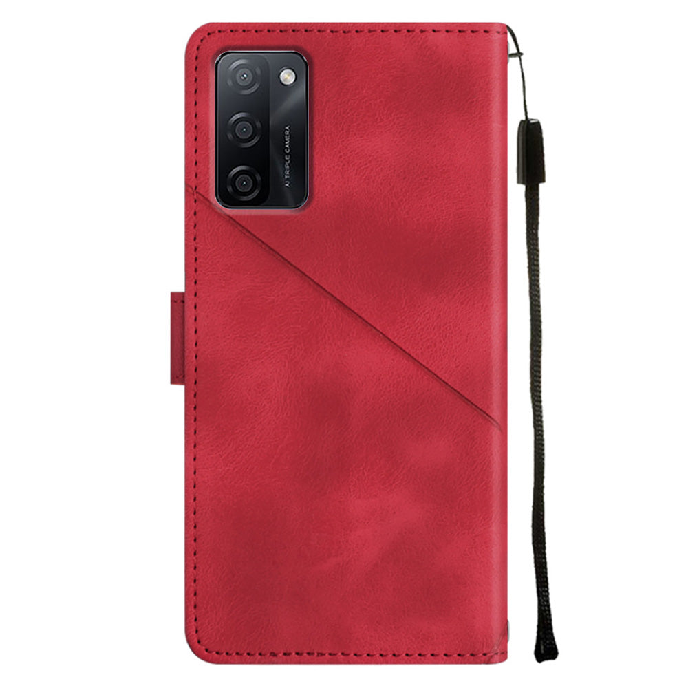 PT005 YB Imprinting Series-6 For Oppo A55s 5G Skin Touch Phone Shell Leather Stand Wallet Shockproof Case PT005 YB Imprinting Series-6 For Oppo A55s 5G Skin Touch Phone Shell Leather Stand Wallet Shockproof Case
